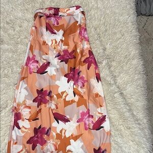 Floral Strapless Maxi Dress